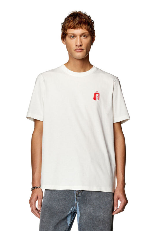 Diesel t-just-n18 T-shirt with Diesel bag print