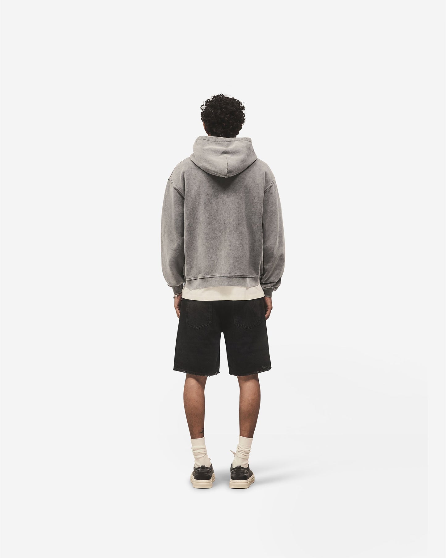 Script Logo Zip Hoodie - Vintage Grey