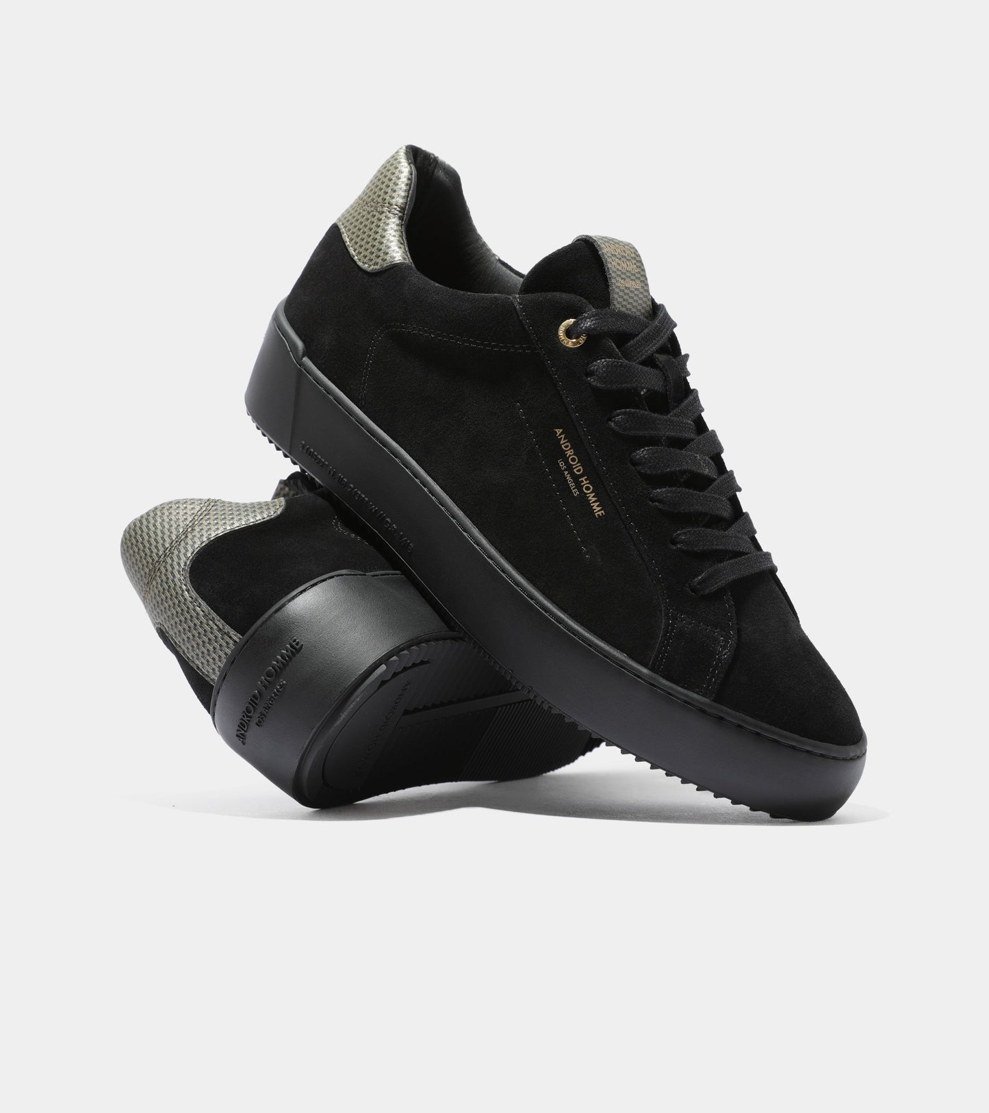 Android Homme Zuma Black Suede Gold Carbon Fibre AHP231-66