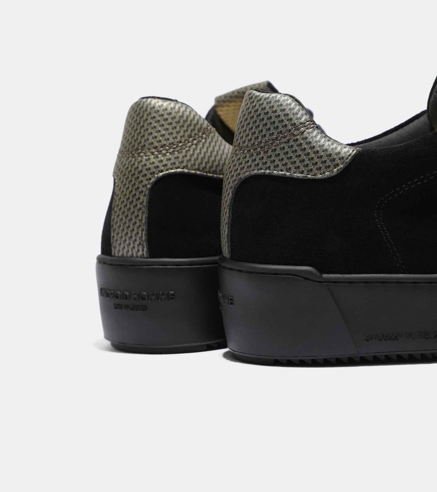 Android Homme Zuma Black Suede Gold Carbon Fibre AHP231-66