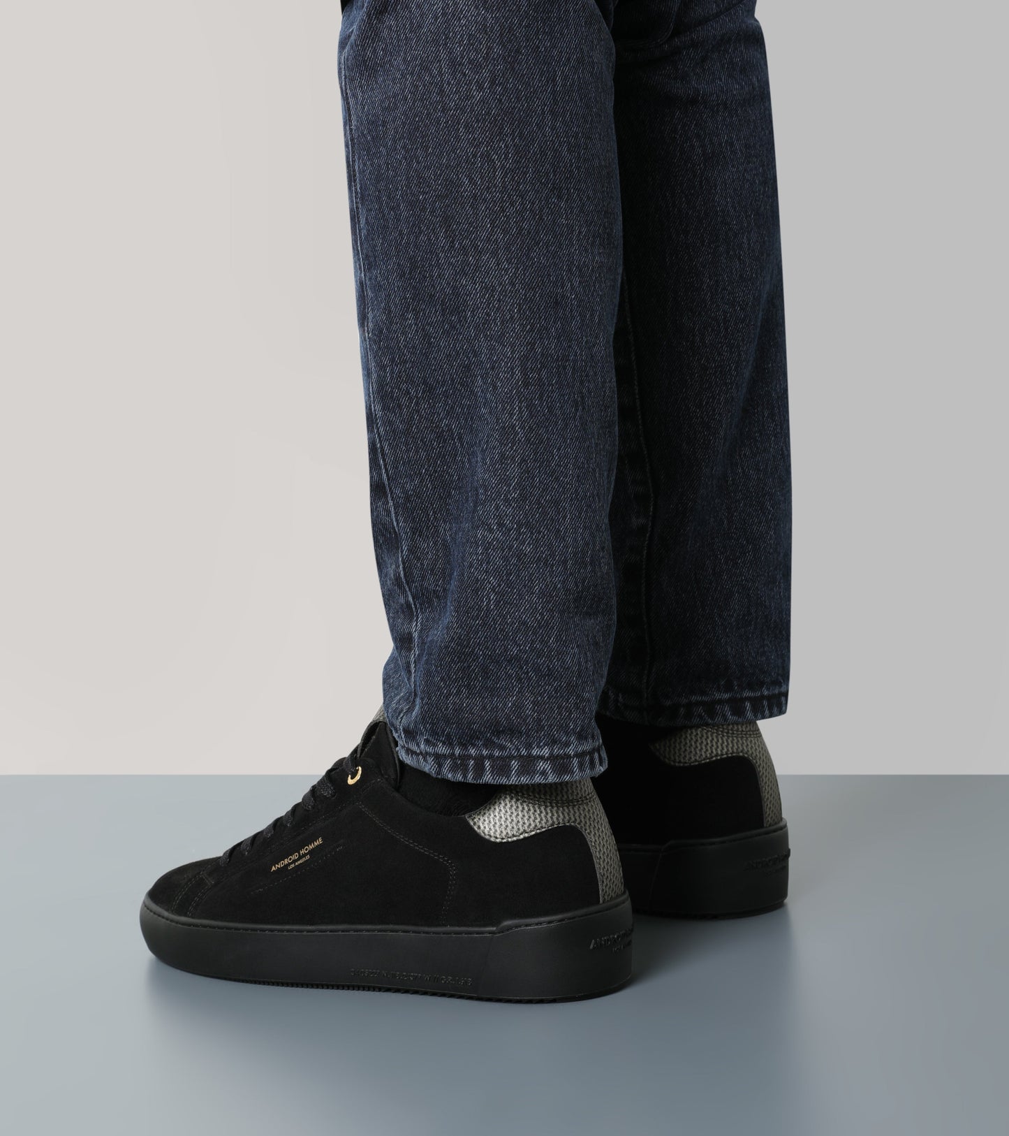 Android Homme Zuma Black Suede Gold Carbon Fibre AHP231-66