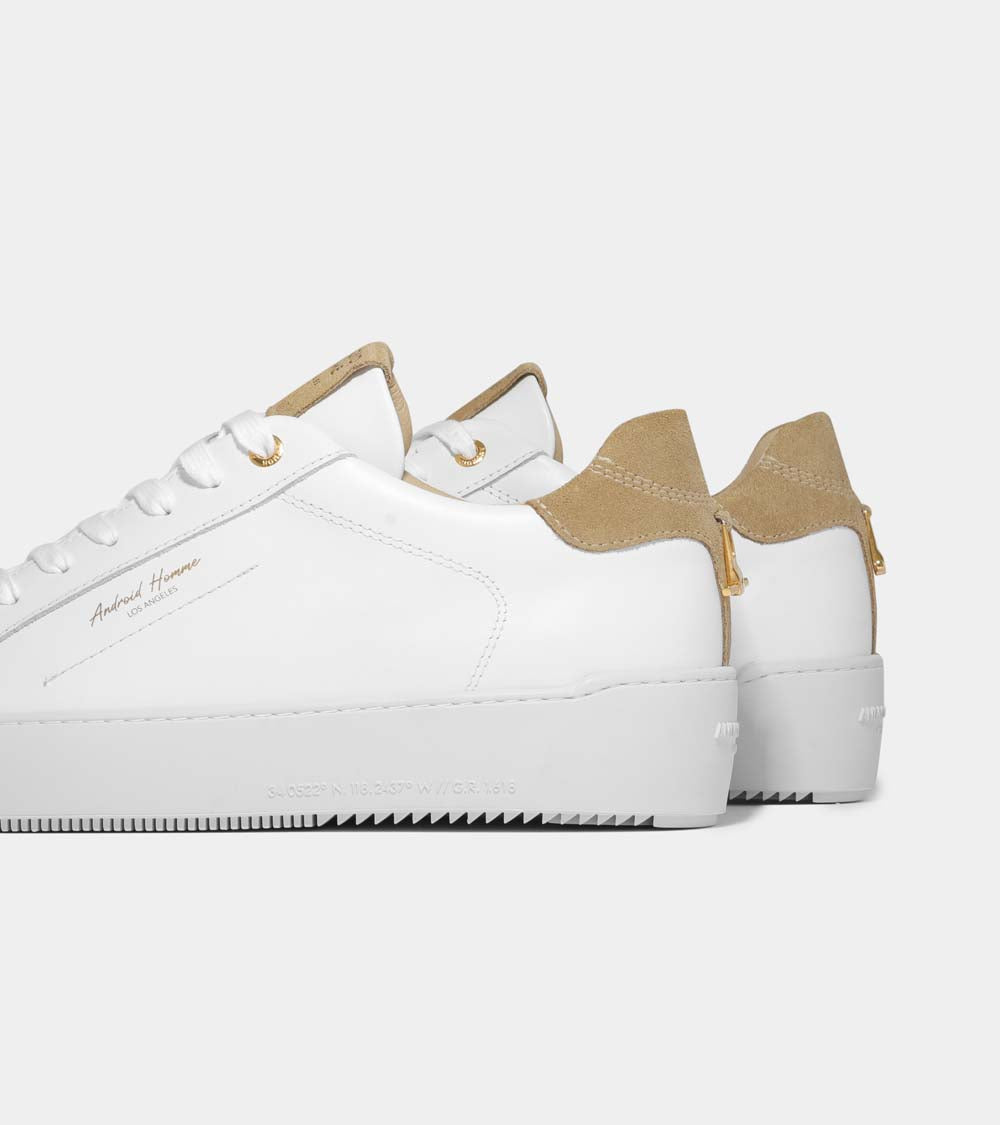 Android Homme Zuma White Beige Leather Hardware AHP231-67
