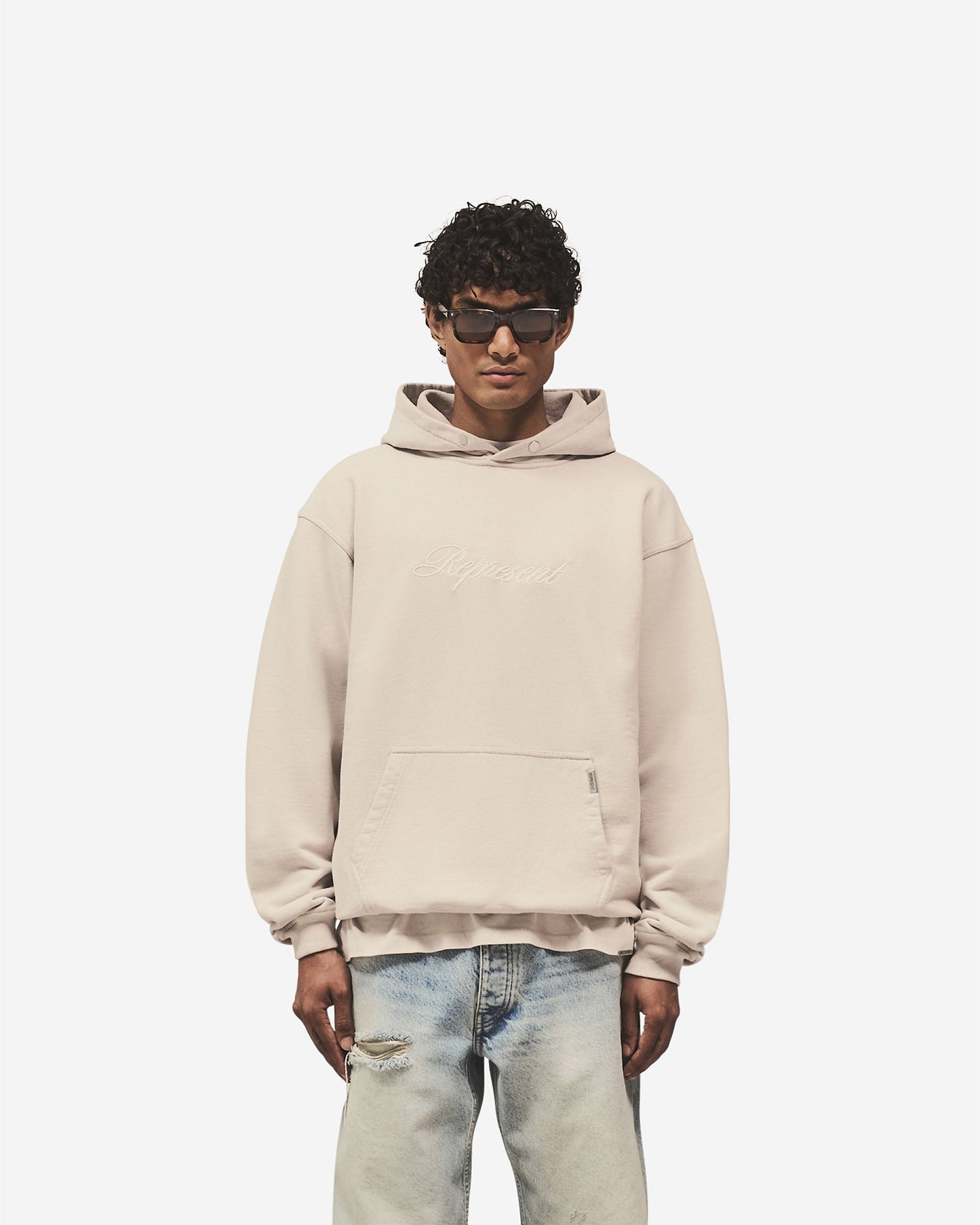 Script Logo Hoodie - Concrete