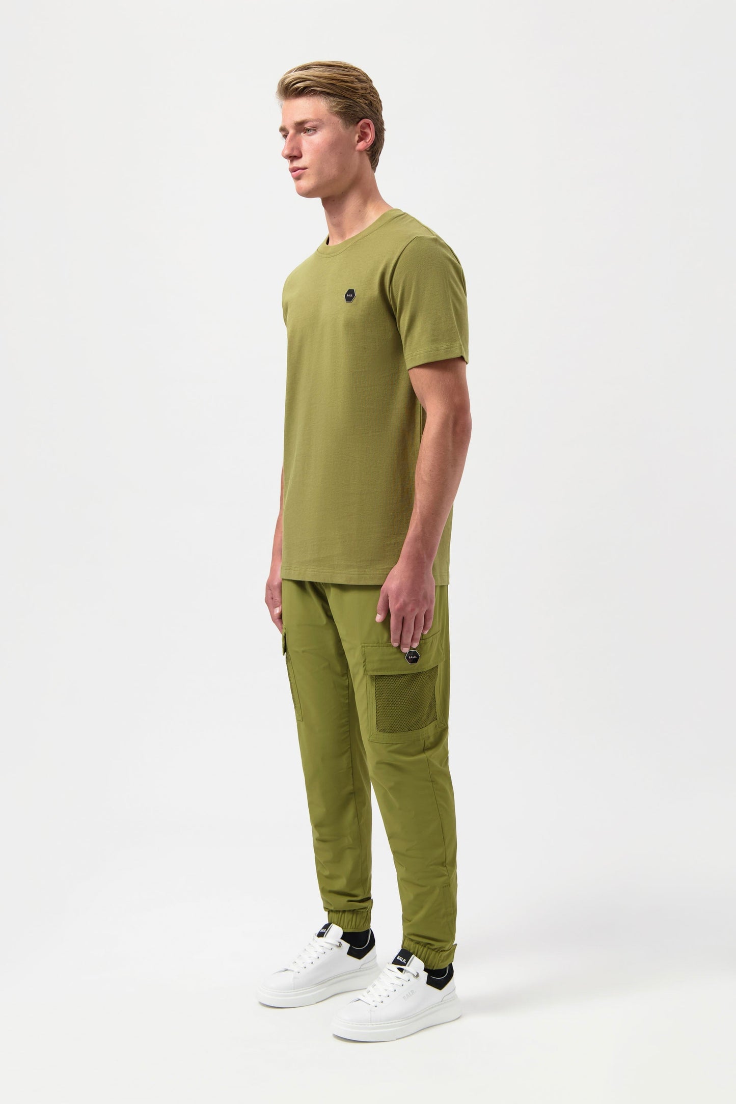 Hexline Regular Fit T-Shirt Sphagnum