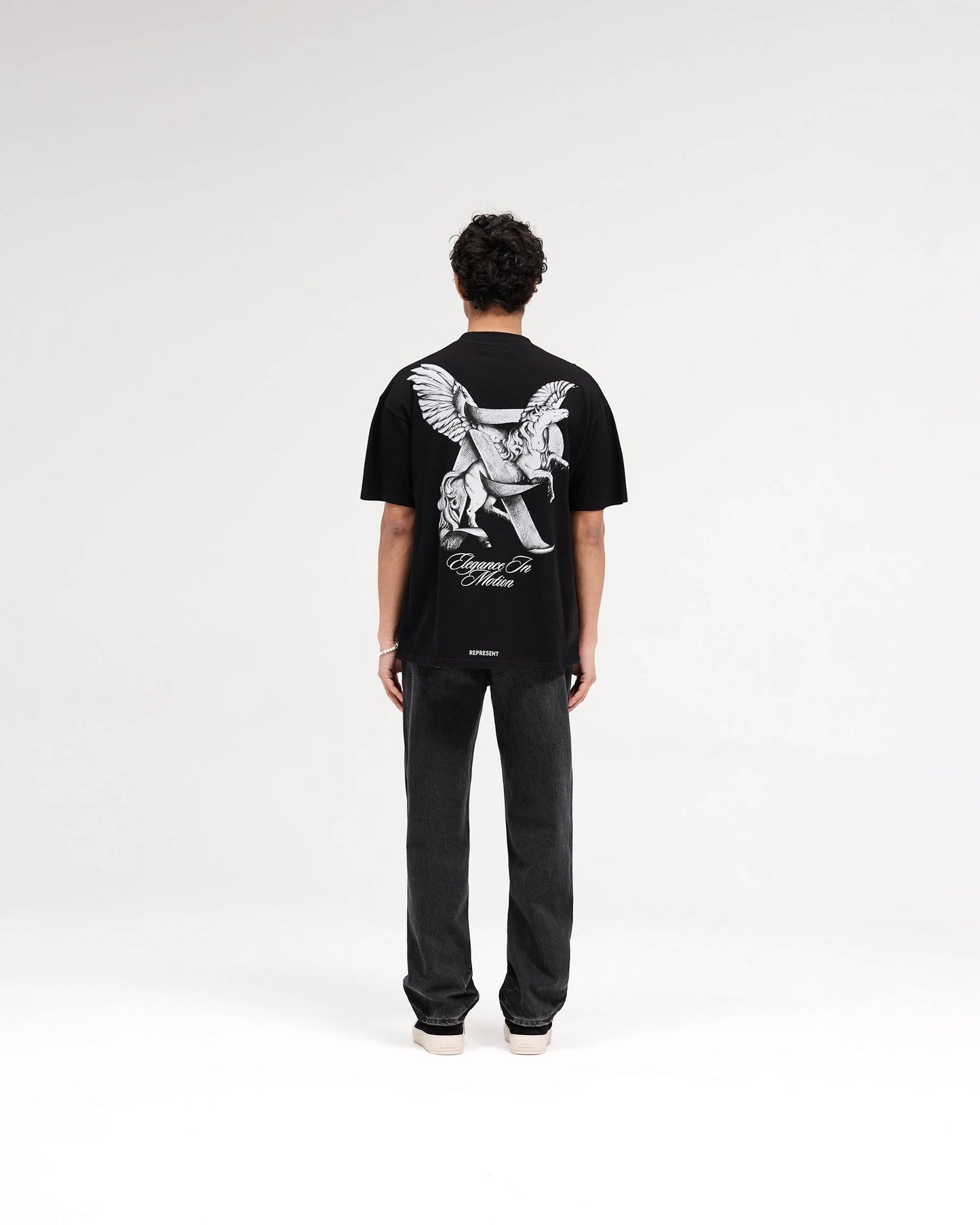 Elegance In Motion T-Shirt - Jet Black