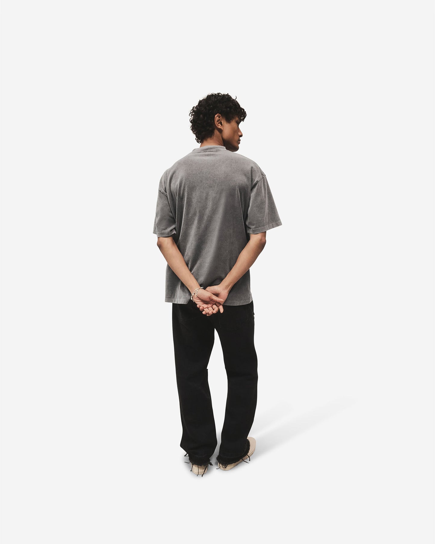 Metal Block Logo T-Shirt - Vintage Grey