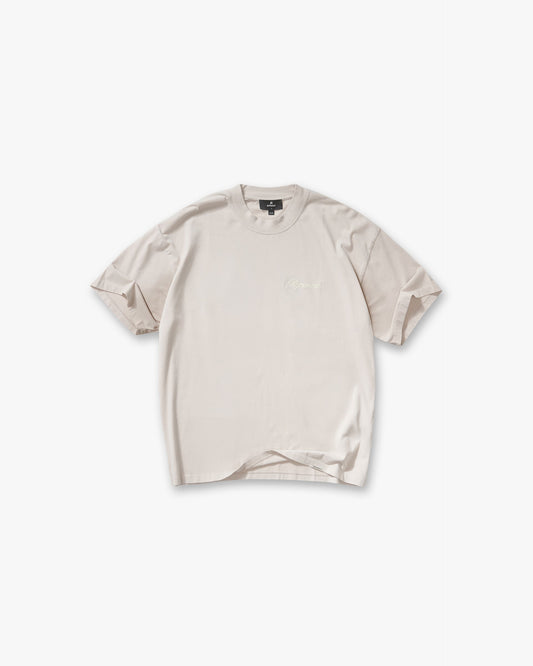 Script Logo T-Shirt - Concrete