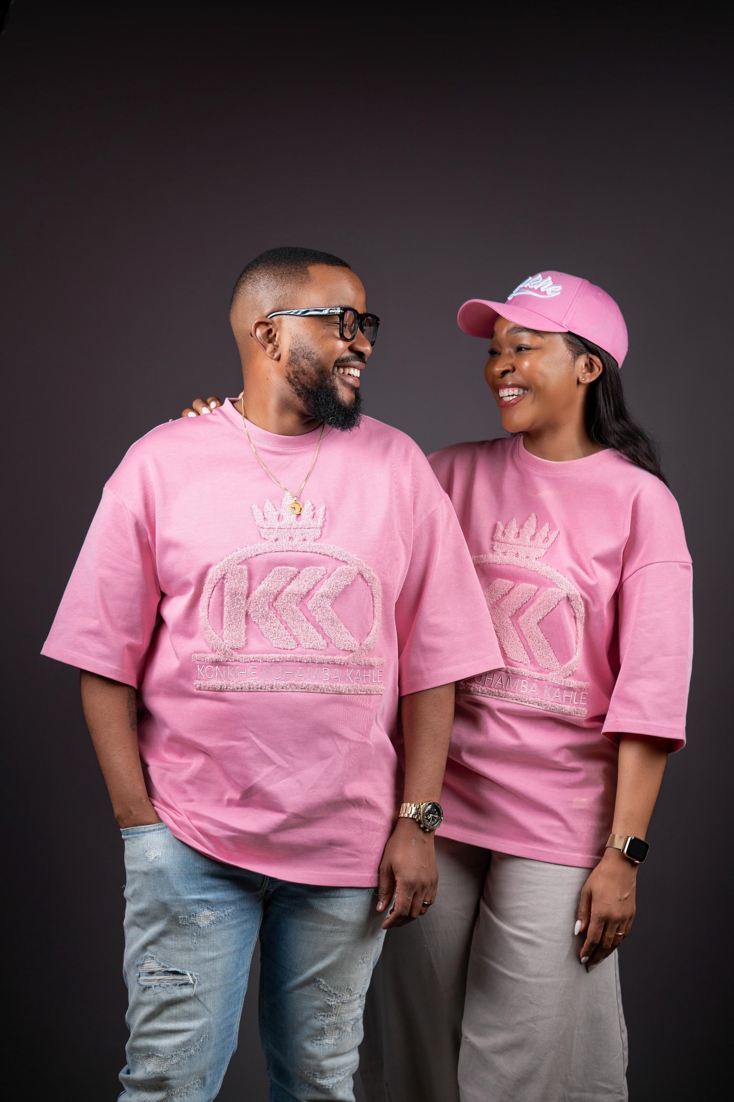 Konkhe Heavyweight Classic Unisex Oversized T-Shirts - Royal Pink