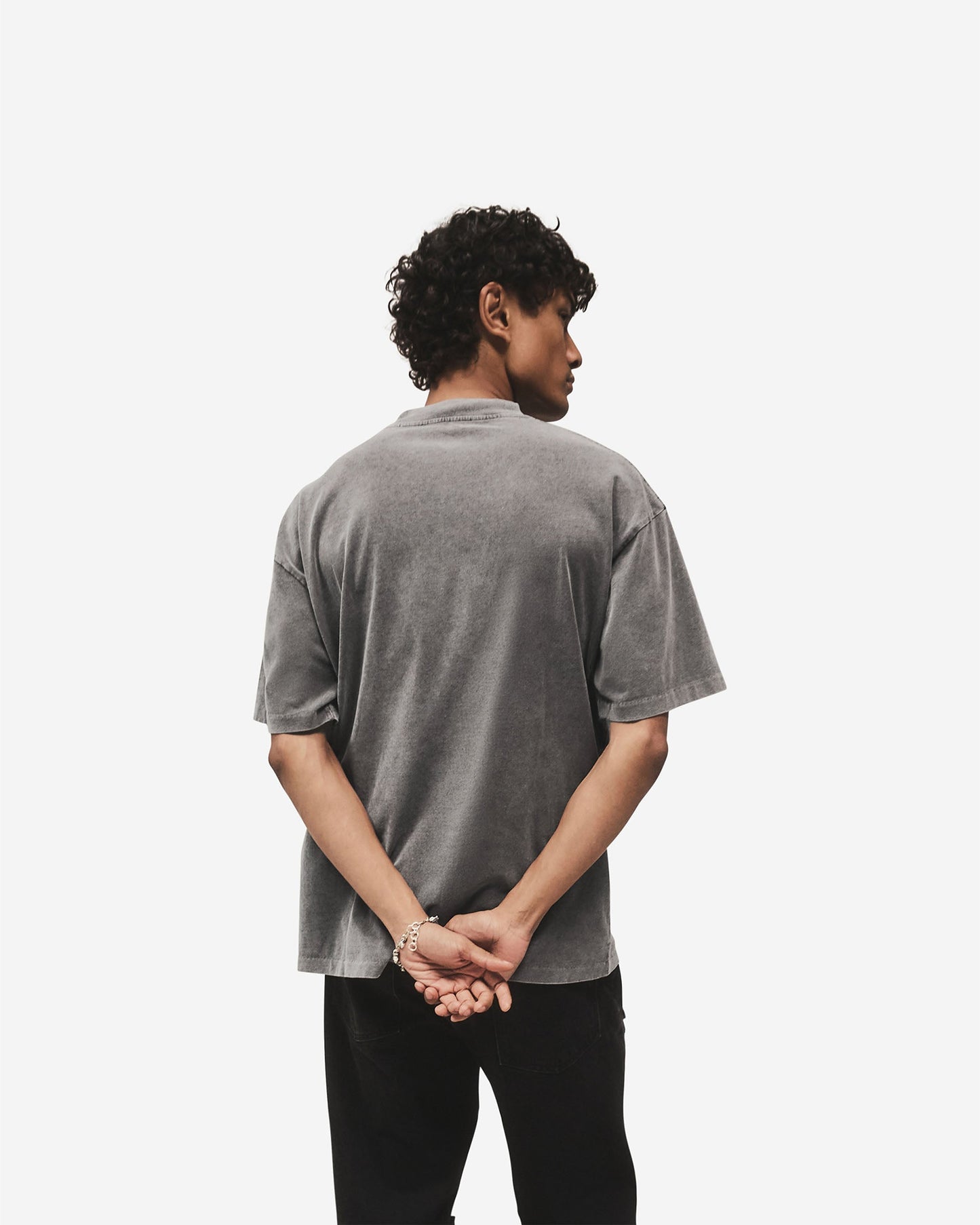 Metal Block Logo T-Shirt - Vintage Grey