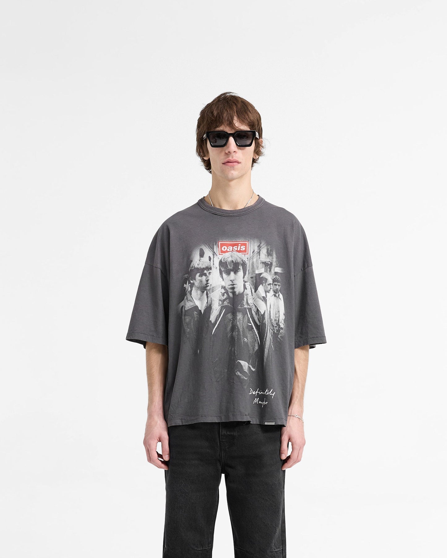 Represent X Oasis Definitely Maybe T-Shirt - Washed Black