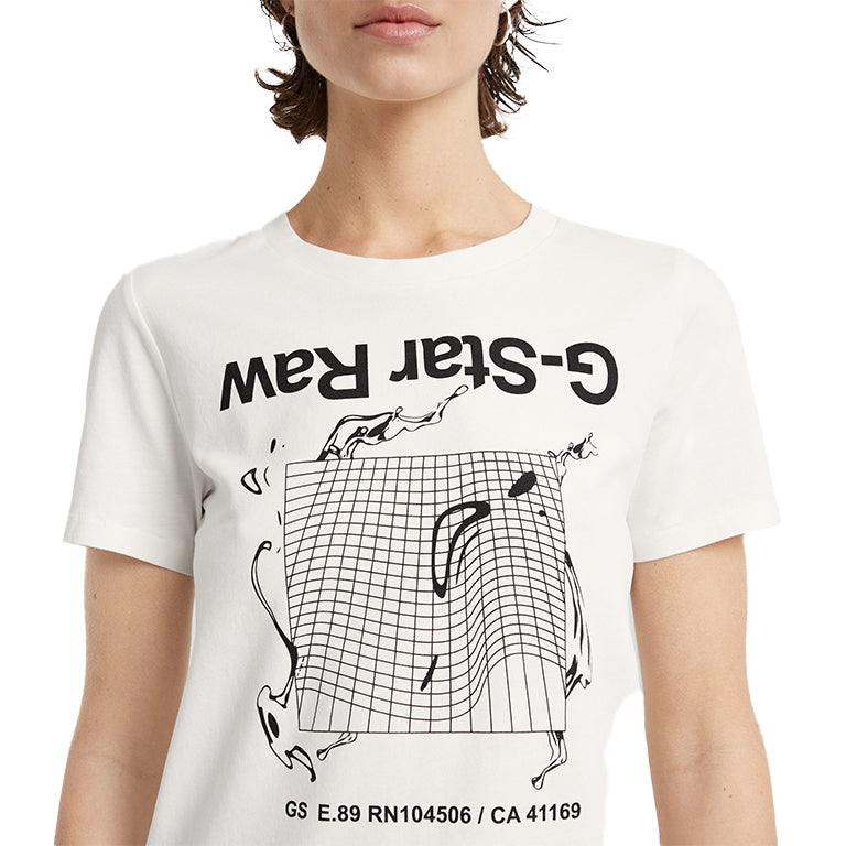 G-Star Grid Wave Graphic T-Shirt