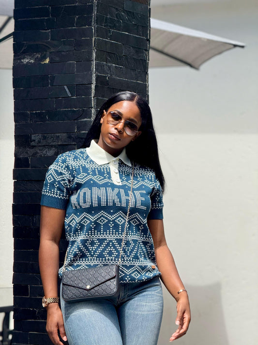 Konkhe 14 Knitted Unisex Premium Airforce Blue Golfers