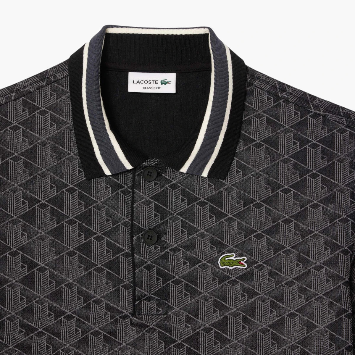 Classic Fit Monogram Jacquard Polo Shirt