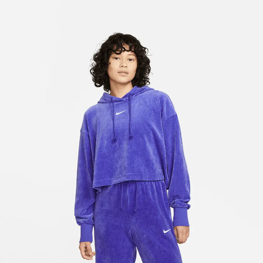 NSW Velour Crop Hoodie (W)