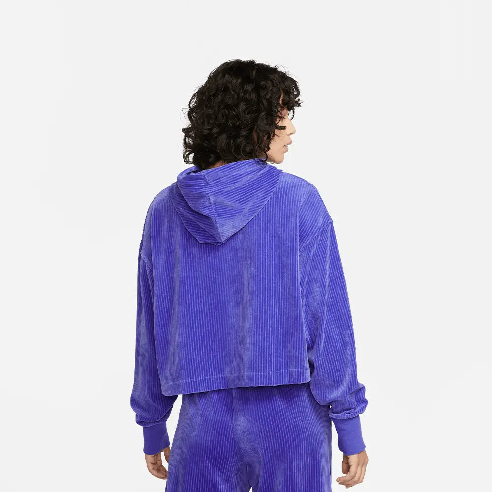 NSW Velour Crop Hoodie (W)