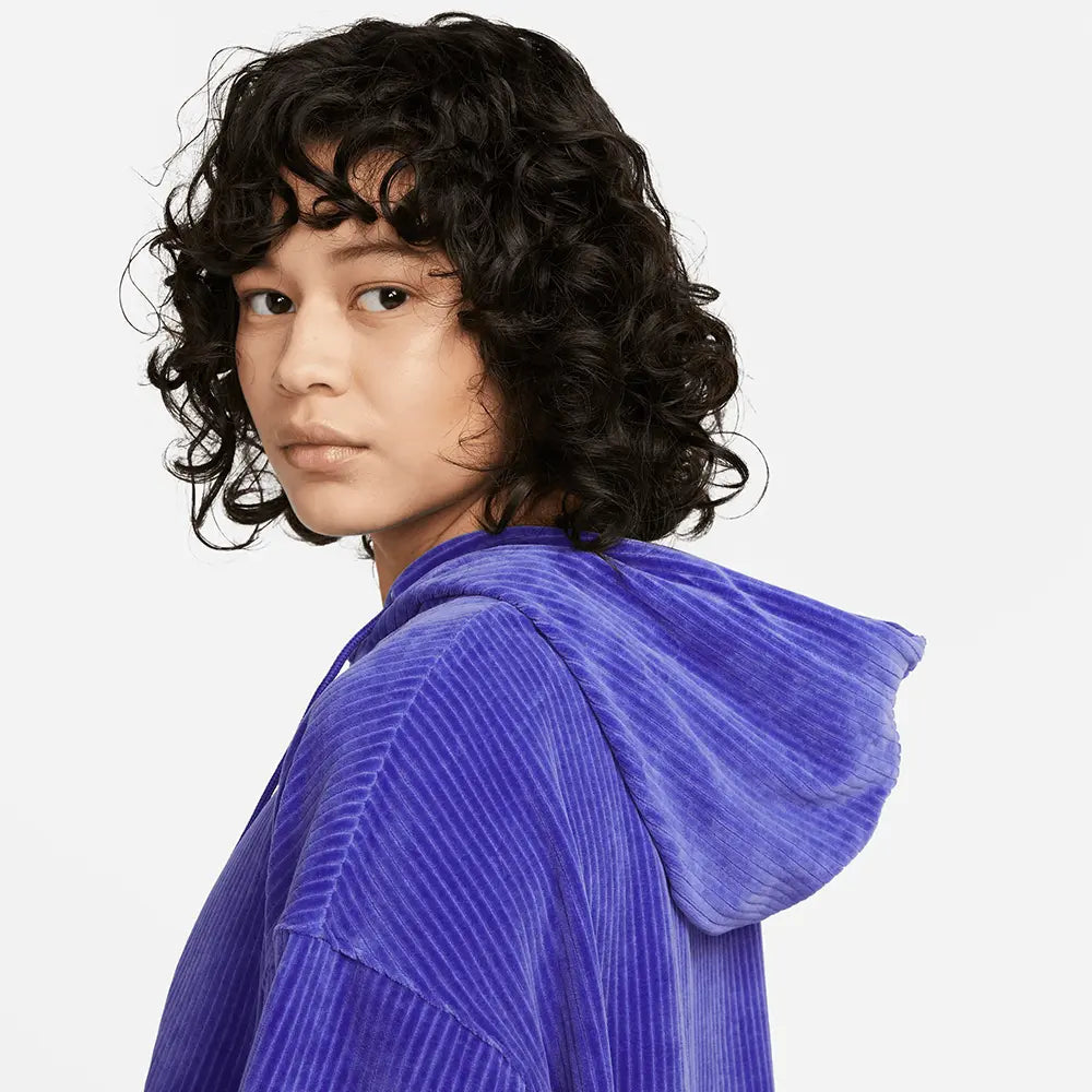 NSW Velour Crop Hoodie (W)