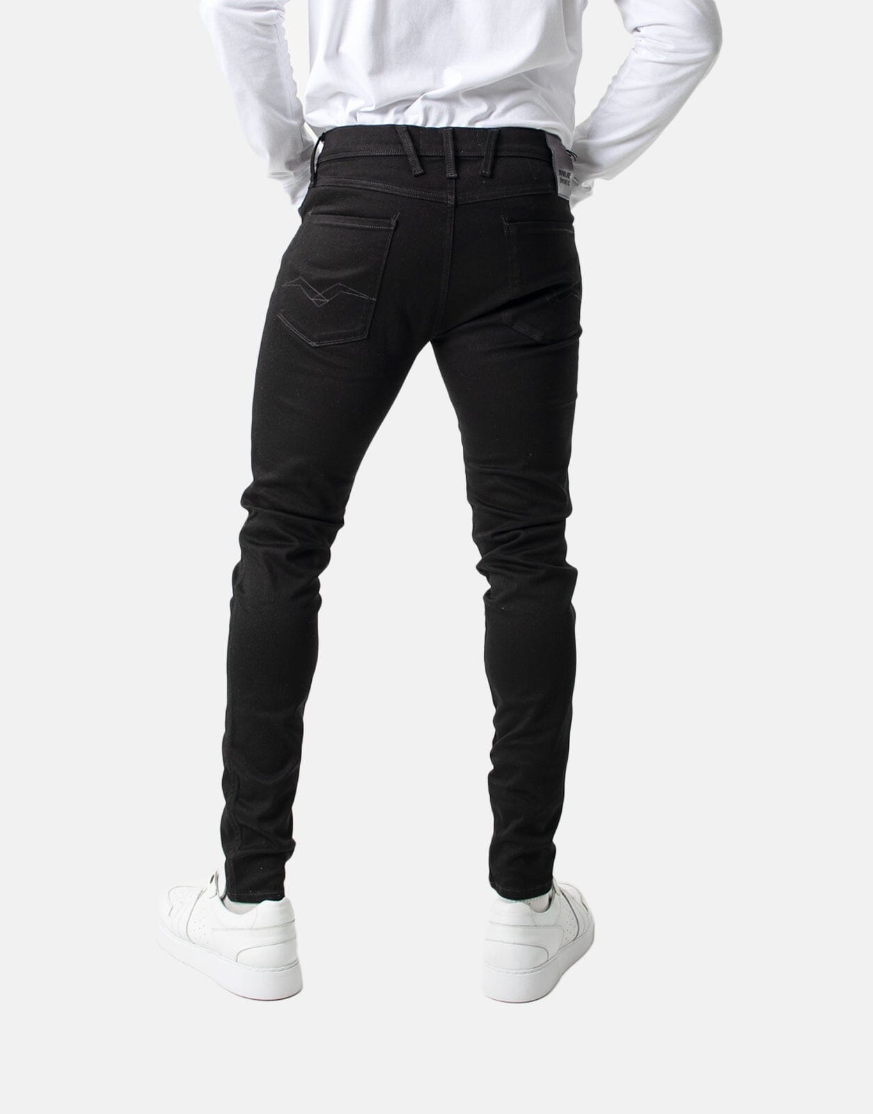 Replay Hyperflex Bronny Super Slim Stretch Jeans Black