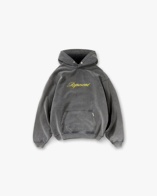 Script Logo Hoodie - Vintage Grey
