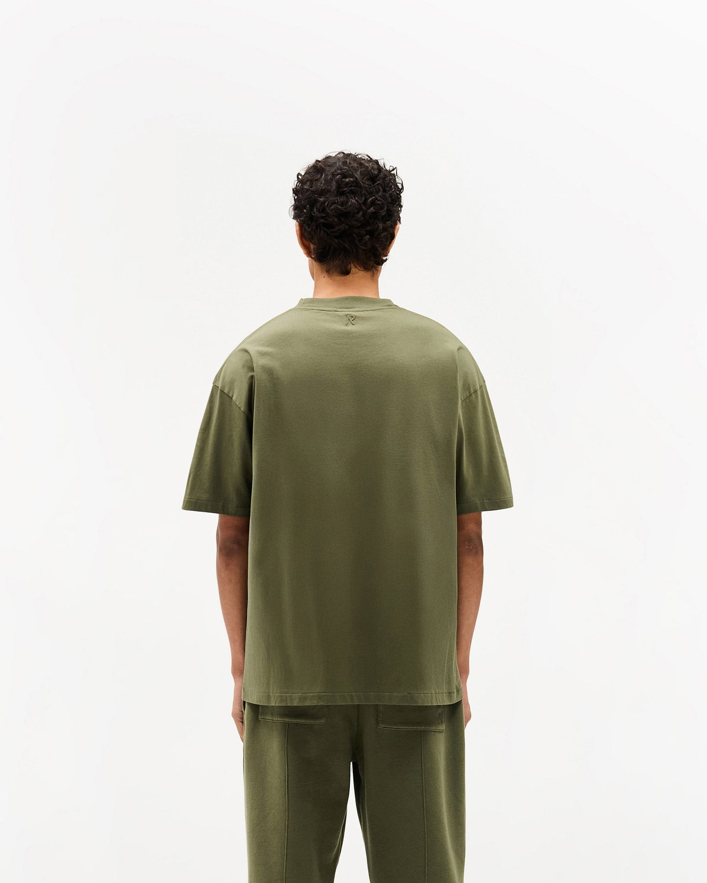 Initial Oversized T-Shirt - Army Green