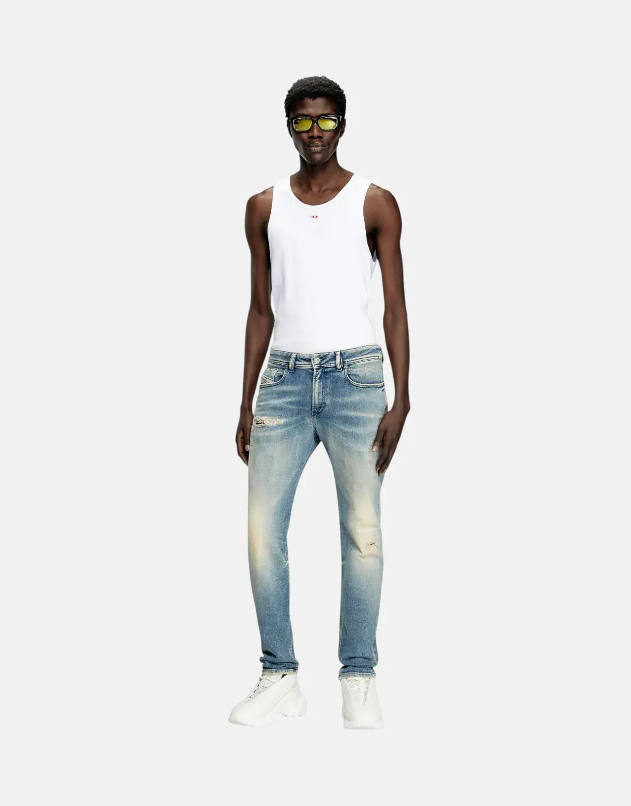 Diesel 1979 Sleenker Ripped Skinny Jeans
