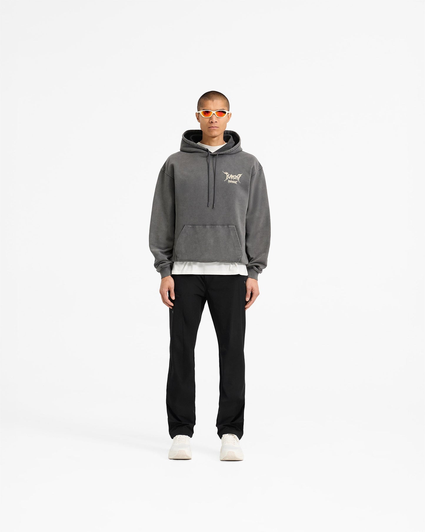 Team 247 X END Oversized Hoodie - Washed Grey