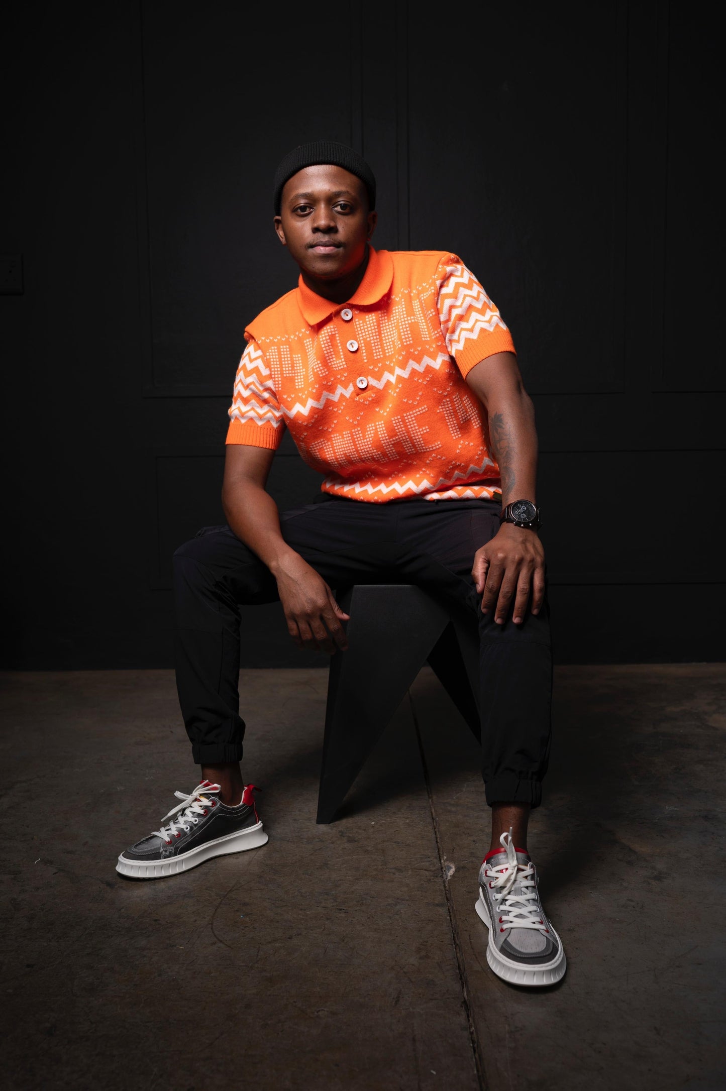 Konkhe 14 Limited edition Orange unisex knitted Golfers