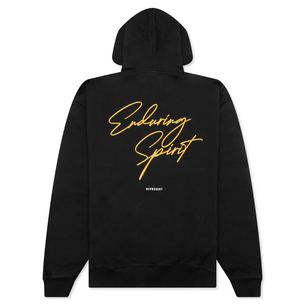 Represent Enduring Spirit Hoodie - Off Black