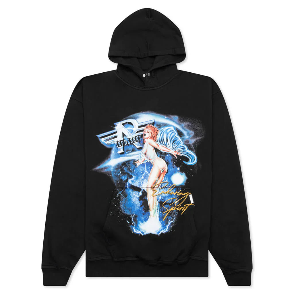 Represent Enduring Spirit Hoodie - Off Black
