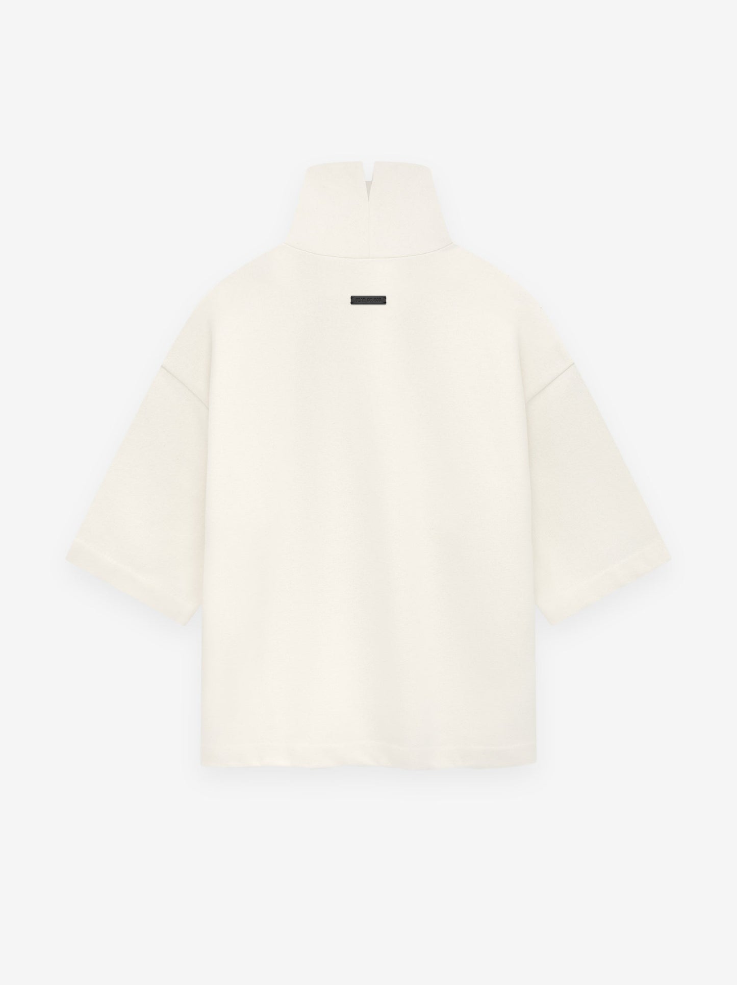 Cotton Wool High Neck Short Sleeve Shirt