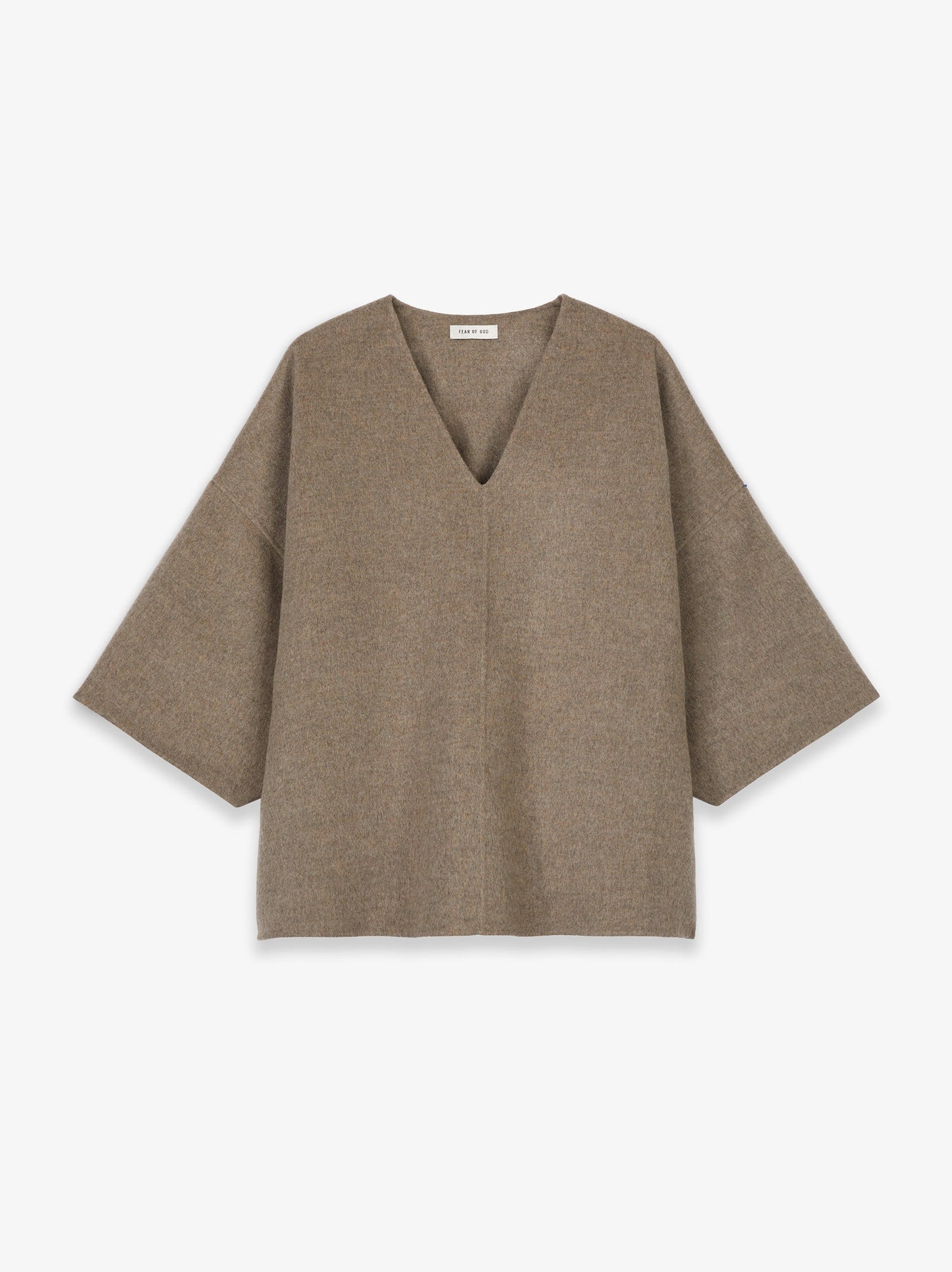 Wool Cashmere V-Neck Lounge Tee