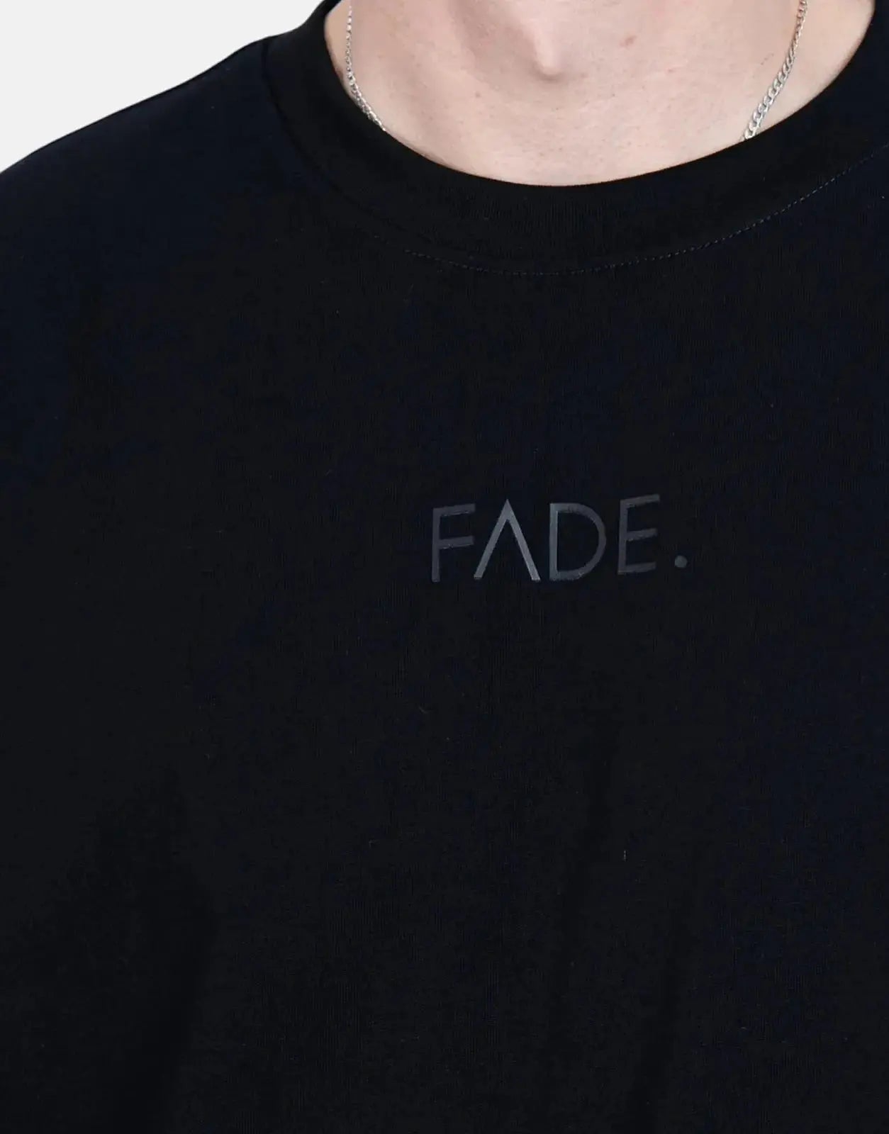 Fade Essential Boxy Black T-Shirt
