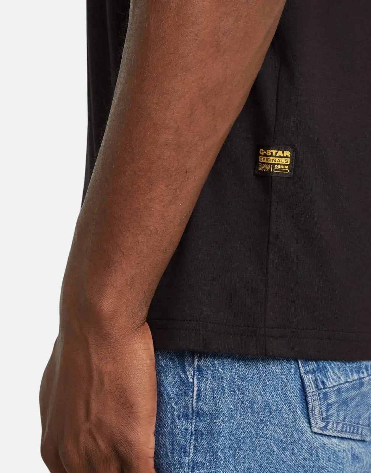 G-Star RAW Finger Print Burger Black T-Shirt