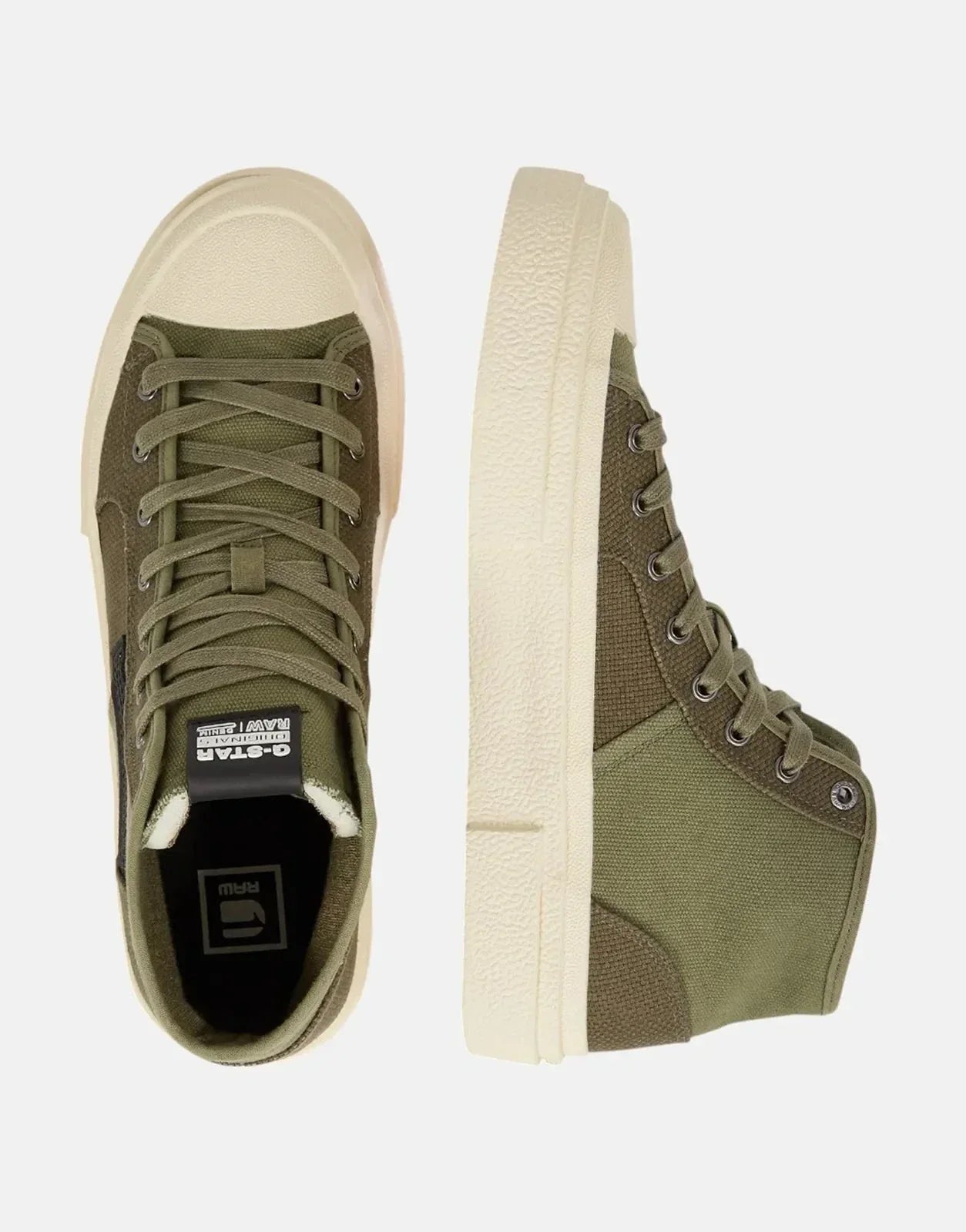 G-Star RAW Vodan Mid Basic Olive/White Sneakers