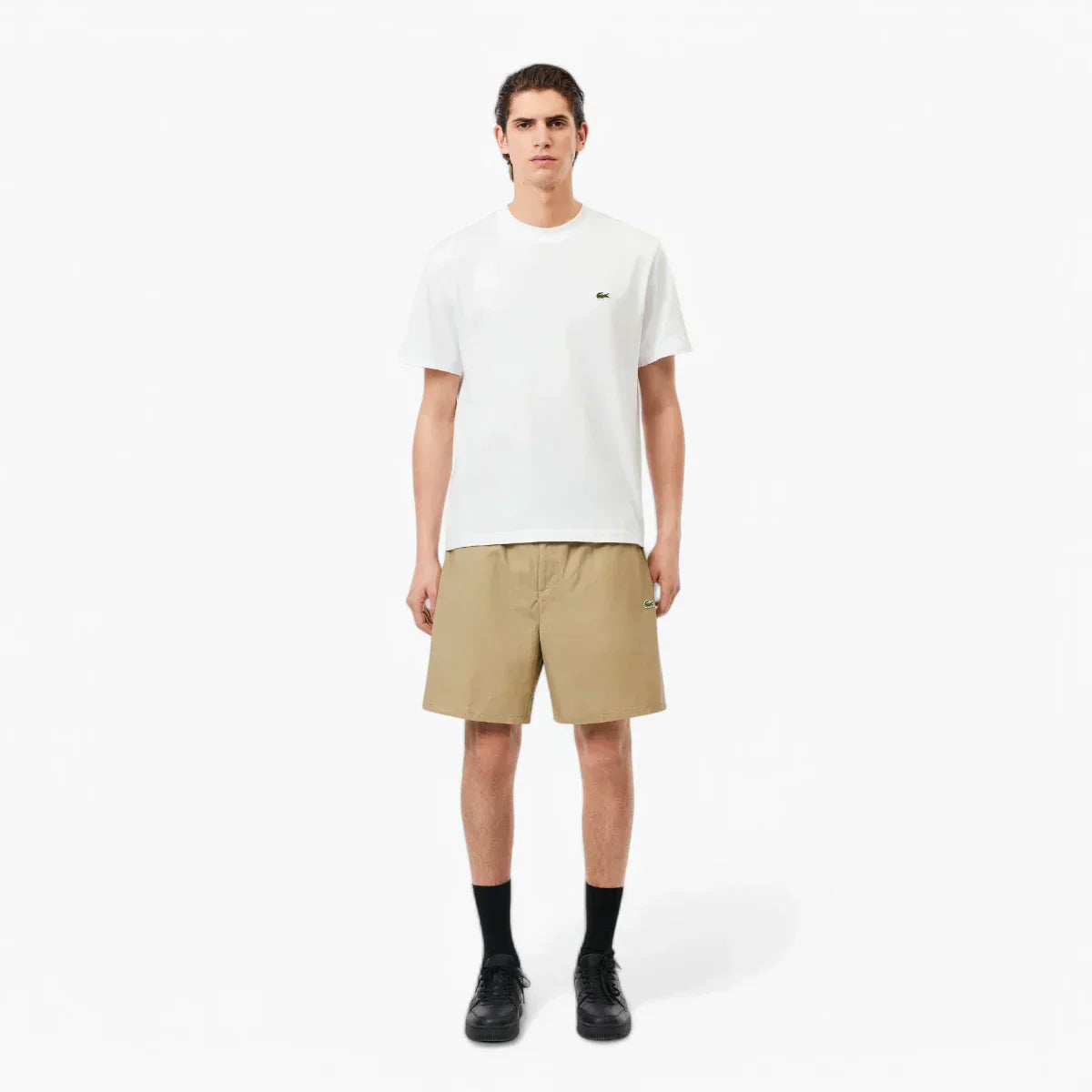 Relaxed Fit Poplin Shorts