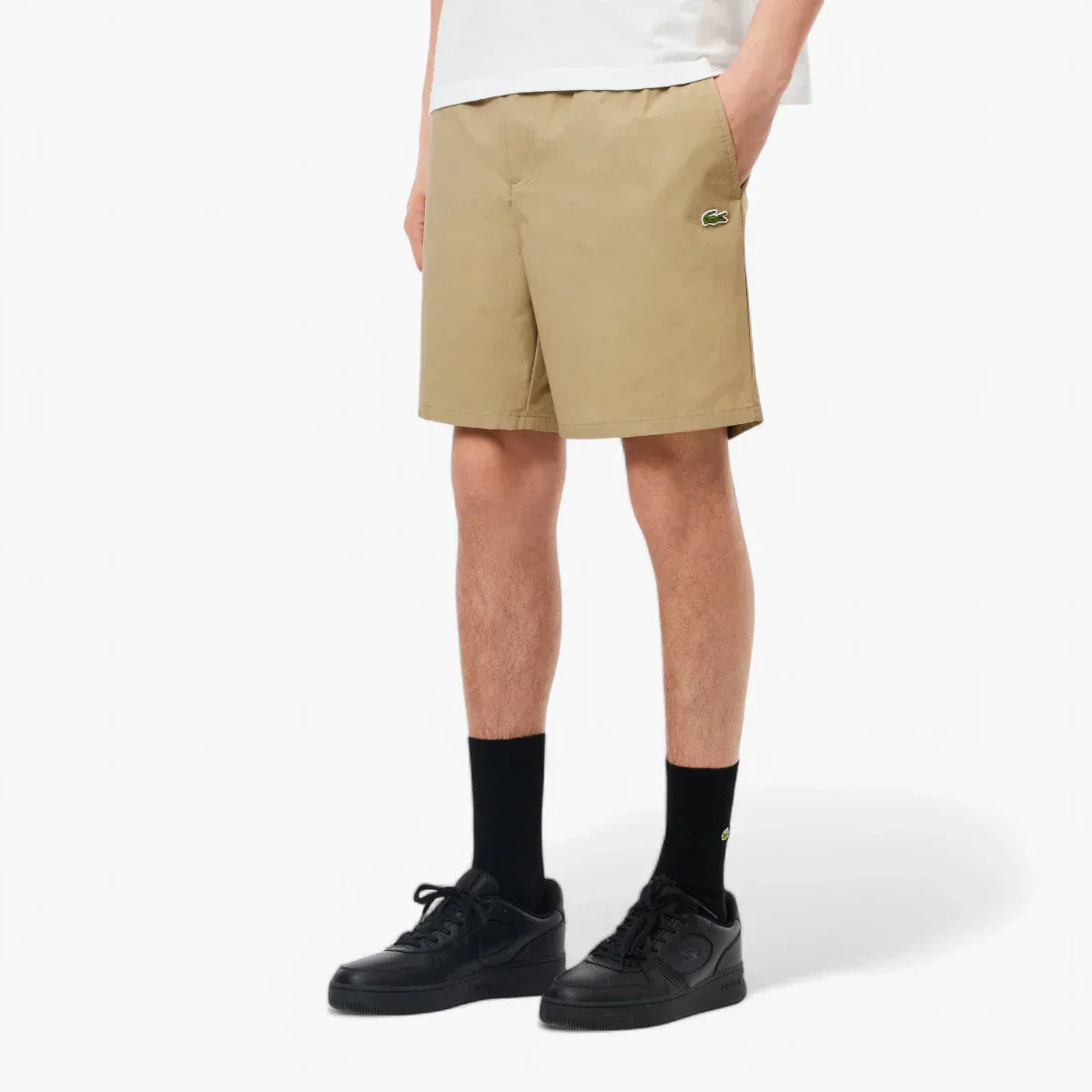 Relaxed Fit Poplin Shorts