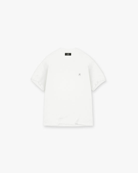 Metal Initial R T-Shirt - Flat White