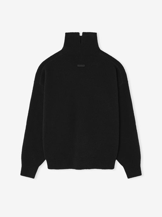 Wool Split High Neck Sweater