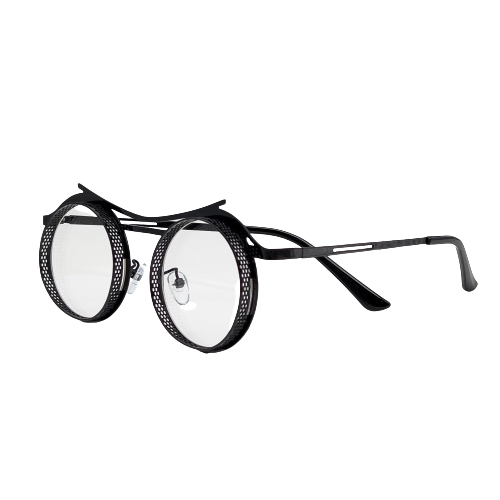 Black Round Frame Glasses
