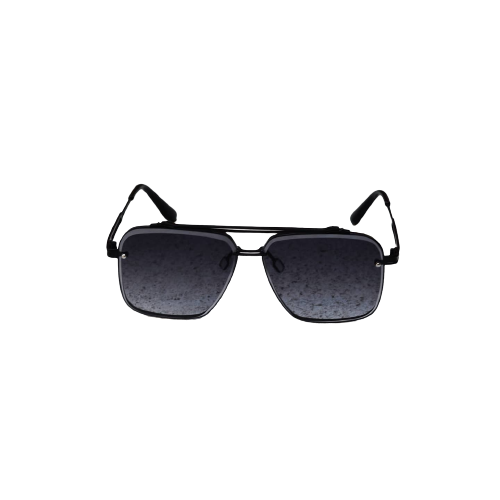 Men's Square Frameless two tone sunglasses