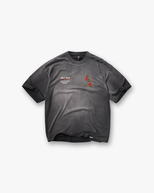 Represent X Guns N' Roses Tour T-Shirt - Stained Black