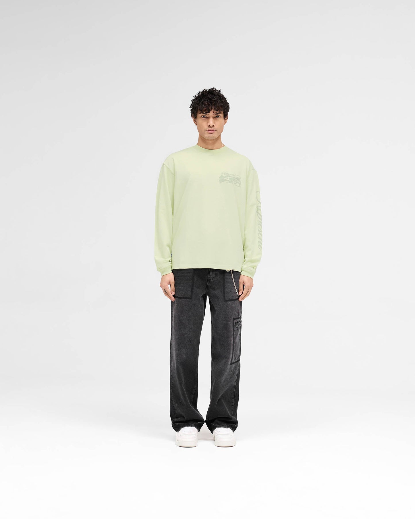Raceway Long Sleeve T-Shirt - Matcha