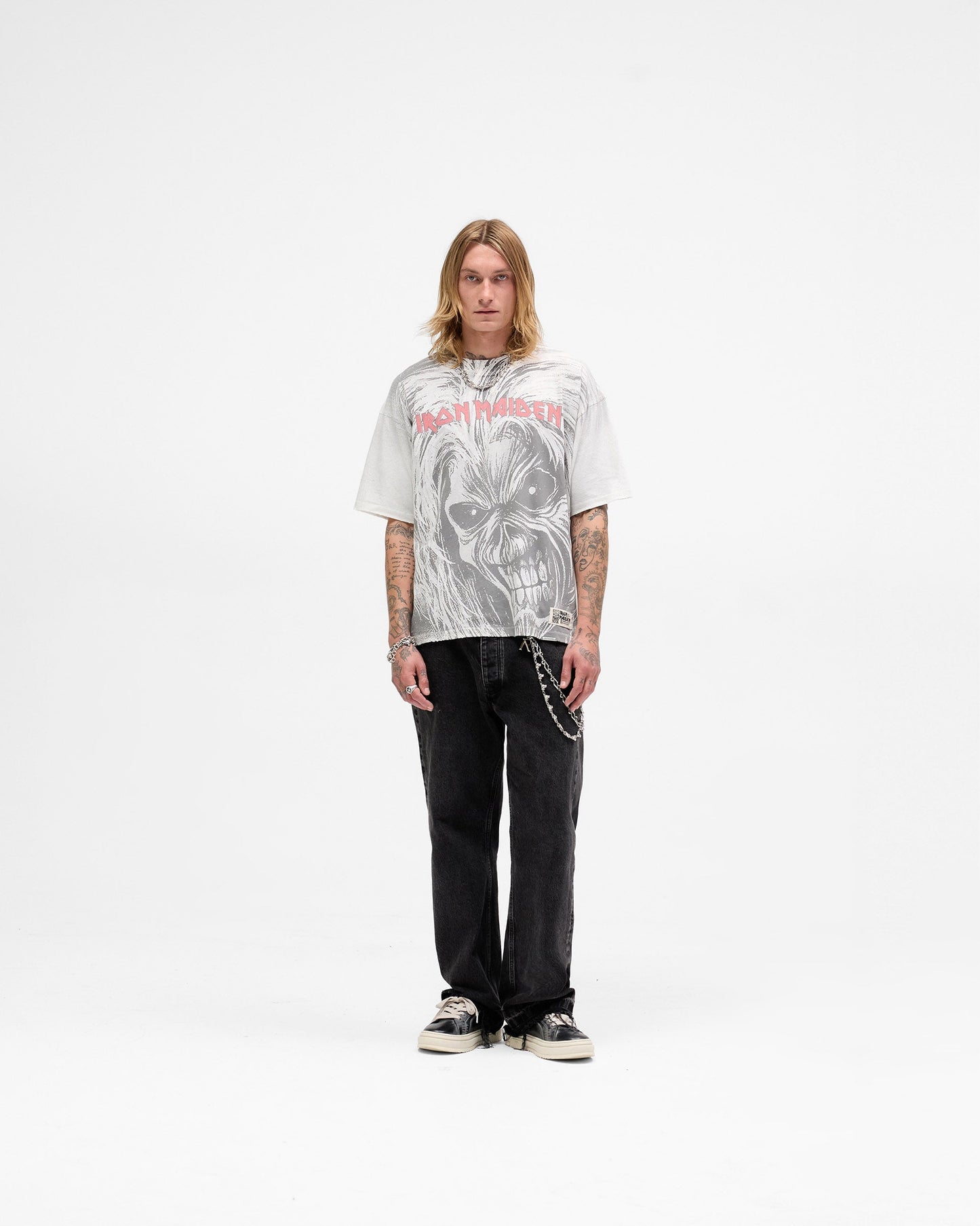 Represent X Iron Maiden Killers T-Shirt - Flat White