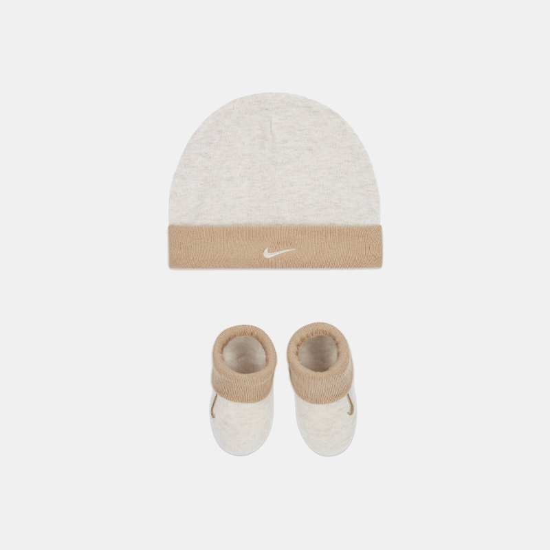 Simple Swoosh Hat & Bootie Set (B)