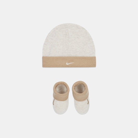 Simple Swoosh Hat & Bootie Set (B)