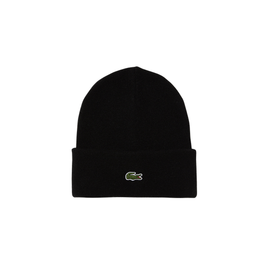 Lacoste Cuffed Wool Beanie