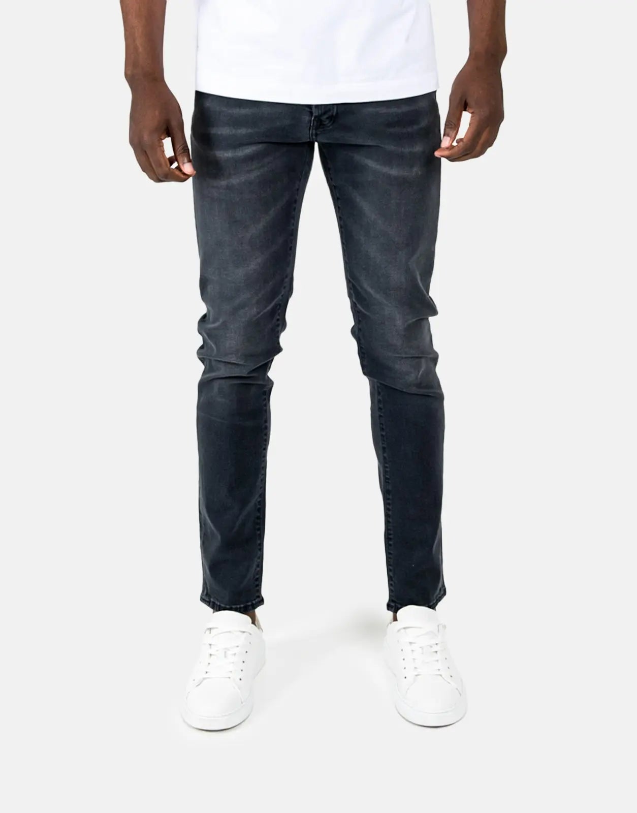 Les Hommes Black Printed Jeans