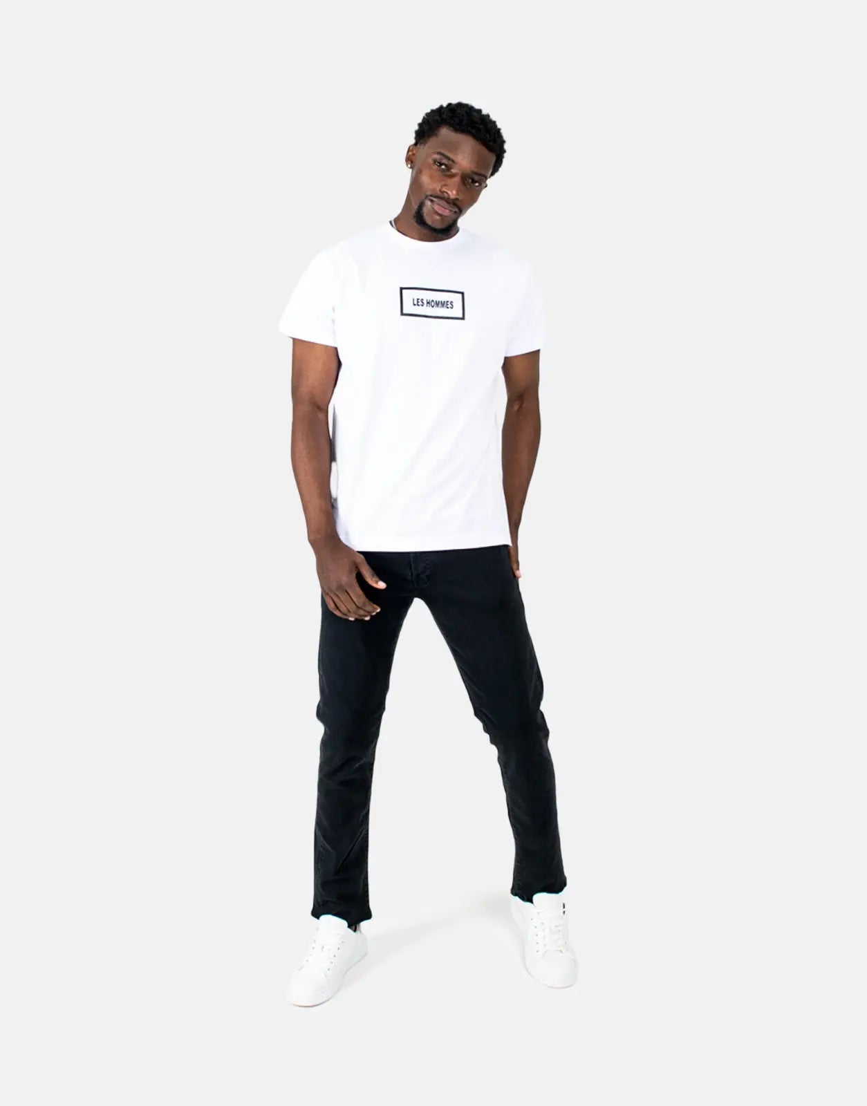 Les Hommes Black Slim Jeans