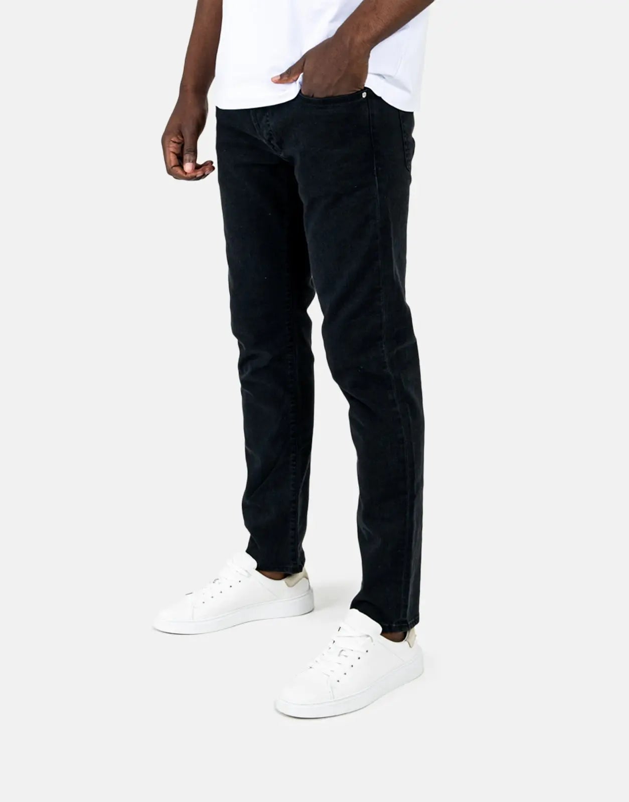 Les Hommes Black Slim Jeans