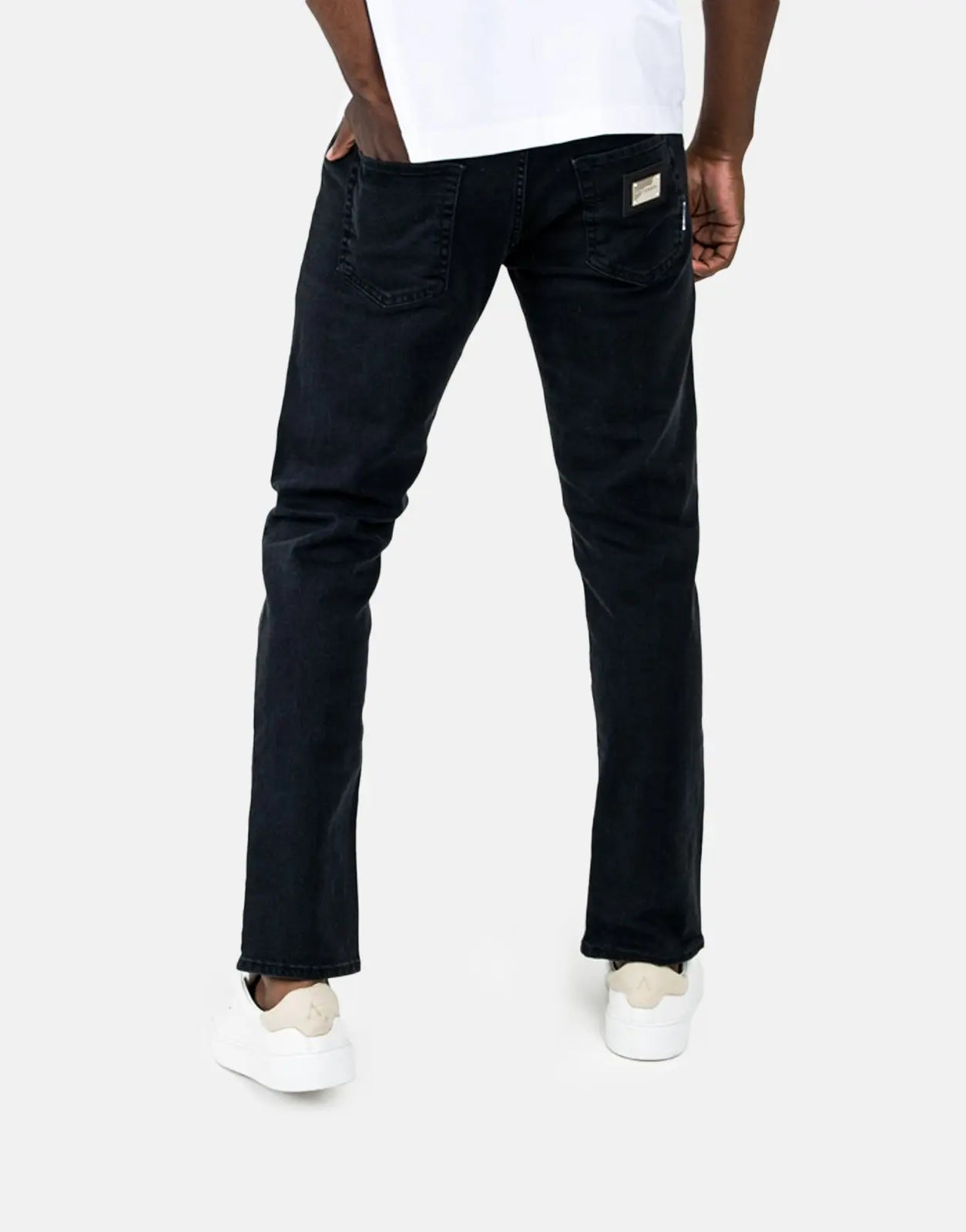 Les Hommes Black Slim Jeans