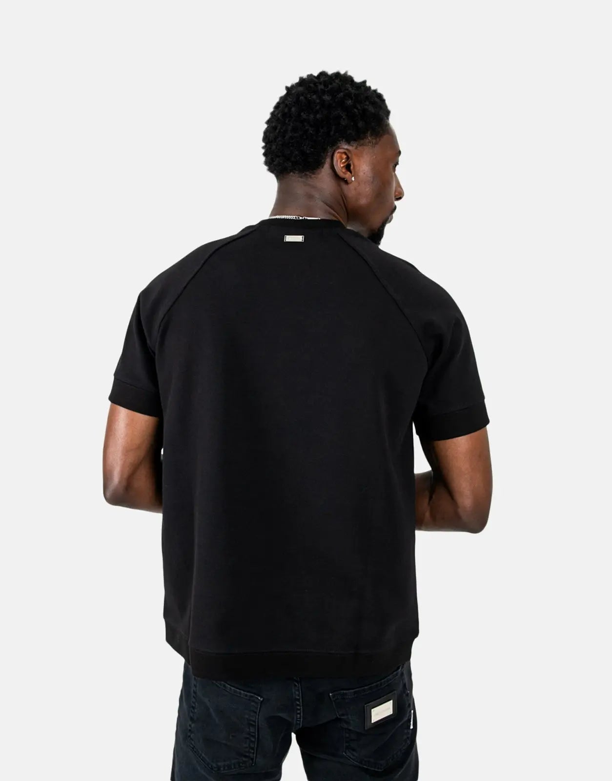 Les Hommes Heavyweight Black T-Shirt